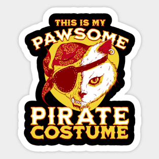 This is my pawsome pirate Sticker